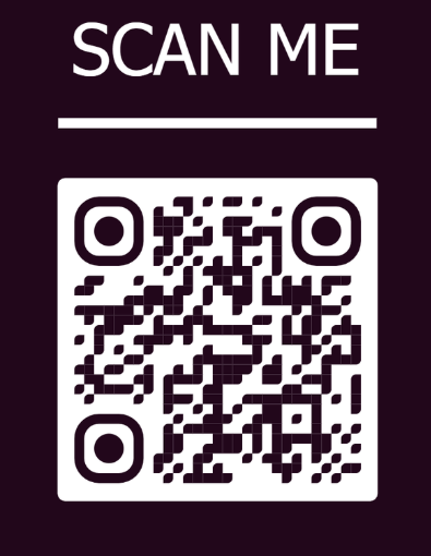 QR code for LinkedIn and GitHub profiles